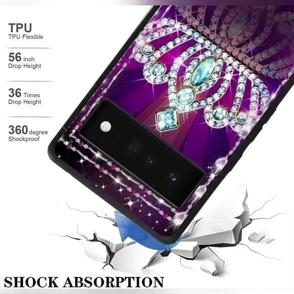 Google Pixel 6 Pro Case-Princess Crown (NWT)